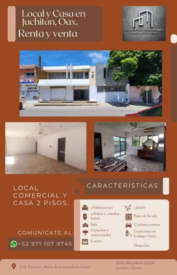 Venta de Propiedad en el Centro de Juchitán